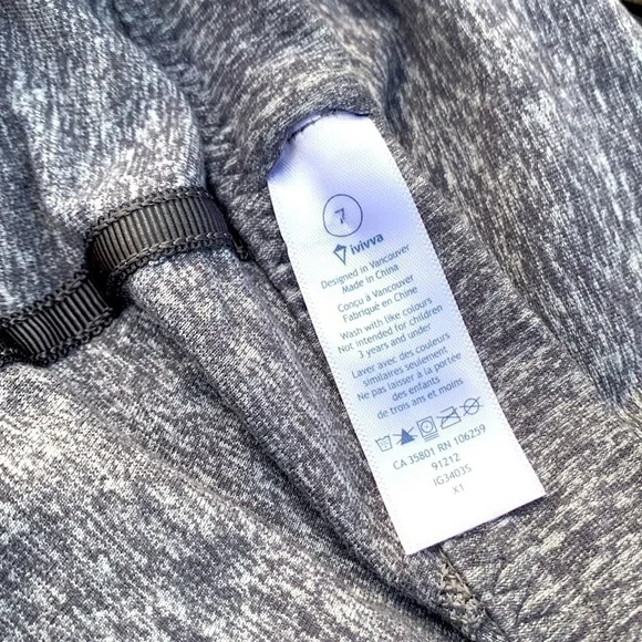 𝅺ivivva Wrap Front along Sleeve Cowl Neck - Heathered Gray
